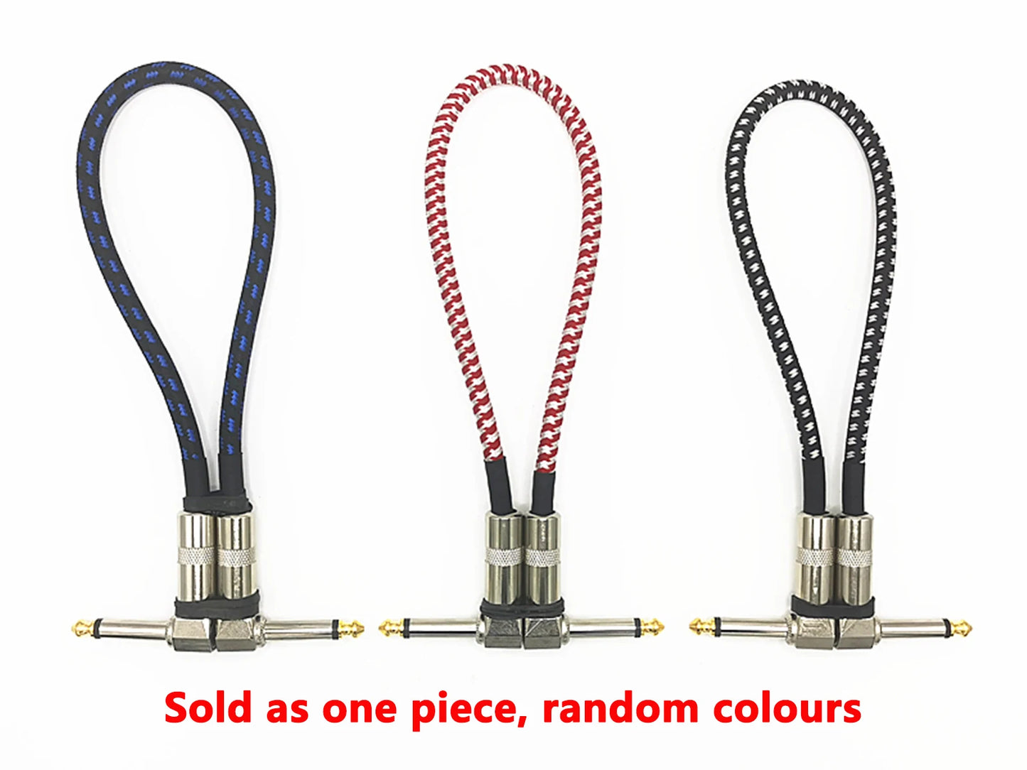Guitar effects connection cable 6.35 monoblock effects connection cable shielded monoblock cable 15-30 cm