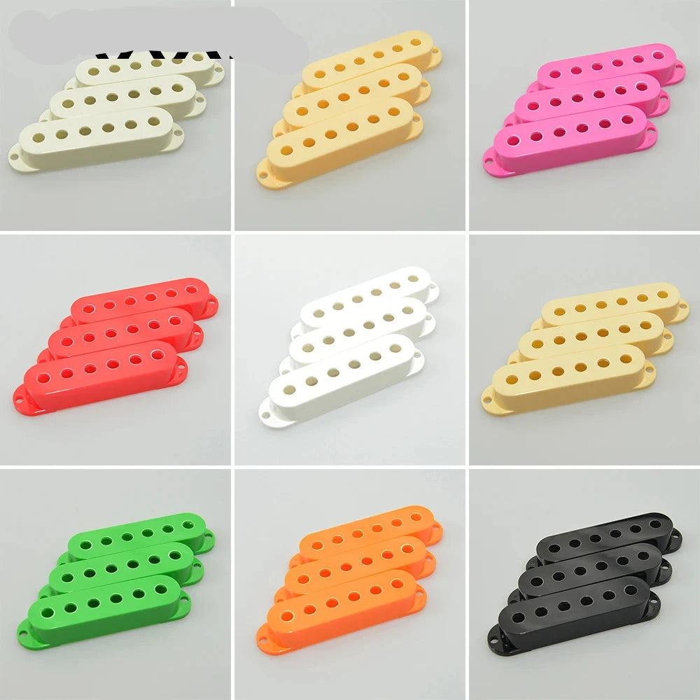 MiniGuitarBR Guitar Parts - Electric Guitar Single Coil ST Guitar Pickup Cover Multicolor Set