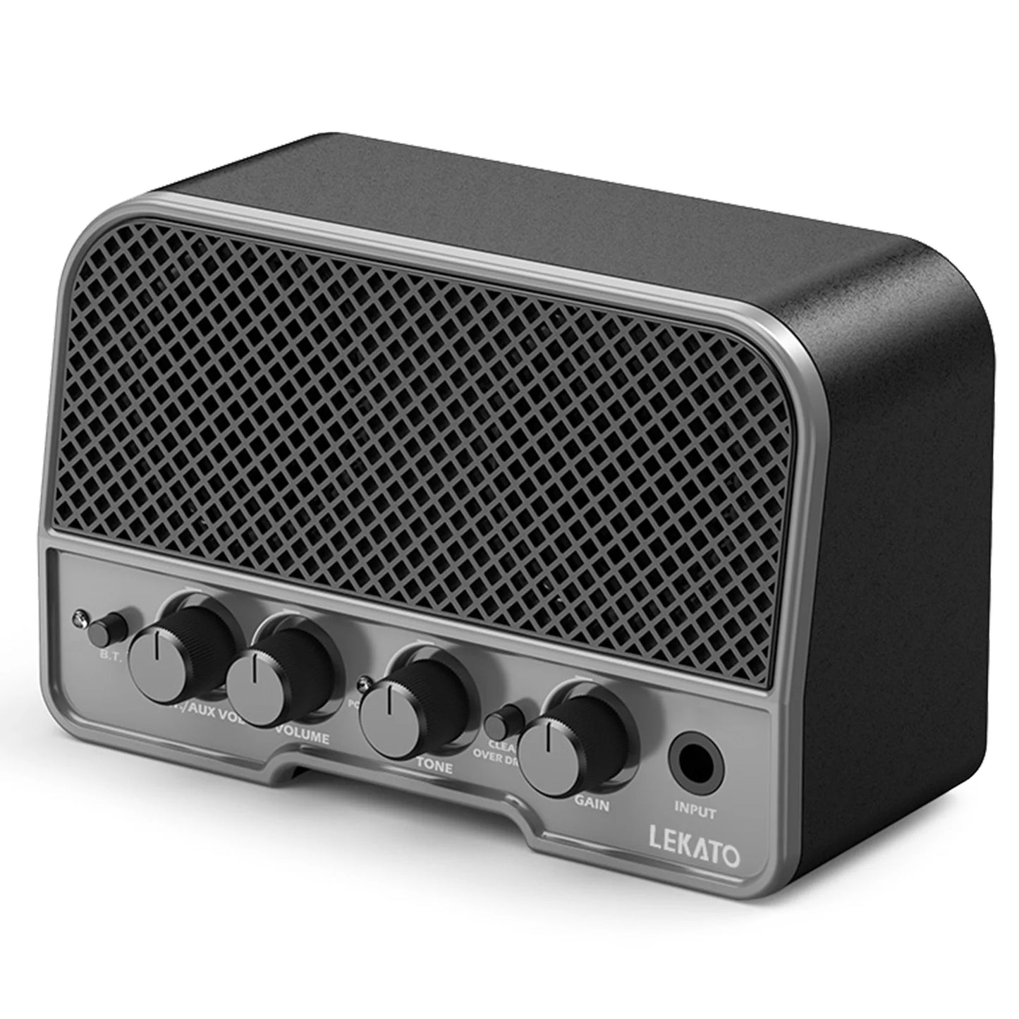 Lekato Mini Portable Acoustic Guitar Amplifier Speaker 5Watt Acoustic Guitar Amplifier Normal Bright Dual Channels