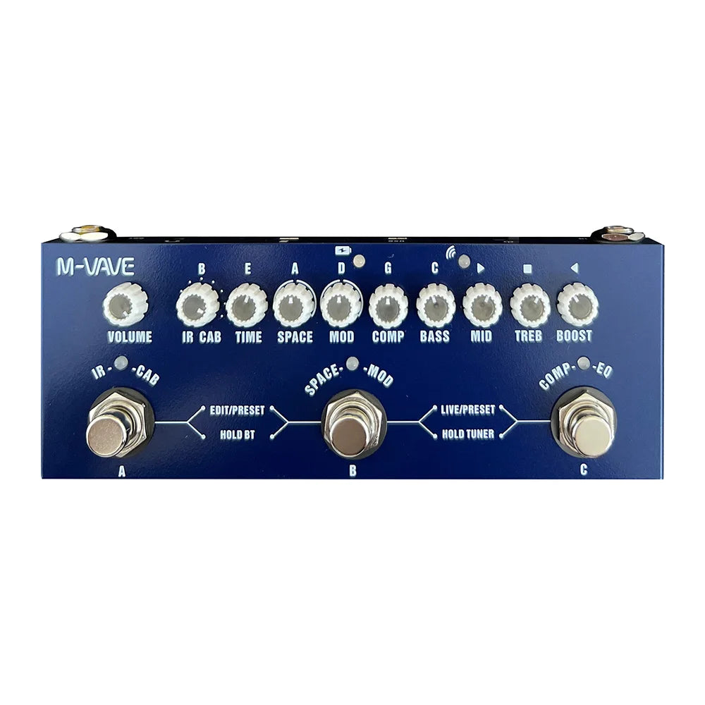 Lekato Cube Baby Multi Effects Pedal Electric Guitar Effect Pedal Chorus Tremolo Delay 8 Ir Cabinets Simulation Phaser Effect