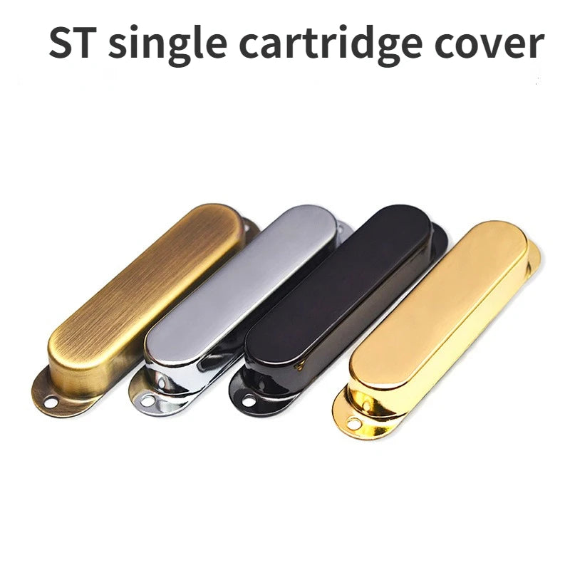 MiniGuitarBR Guitar Parts - ST Electric Guitar Single Coil Pickup Brass Cover, Closed Pickup Cover, Sealed Copper ST Metal