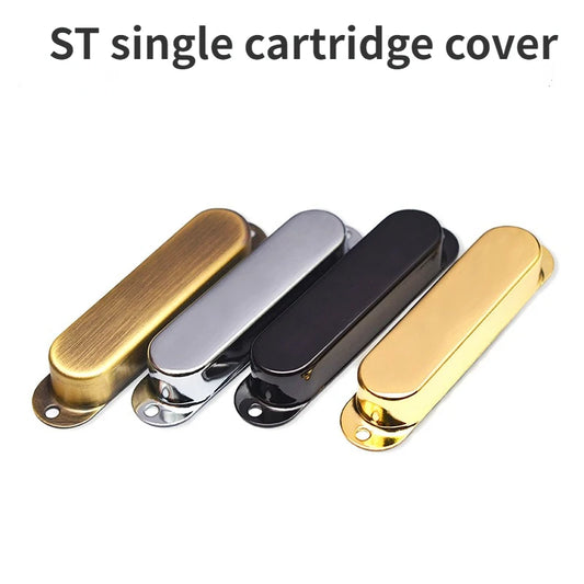 MiniGuitarBR Guitar Parts - ST Electric Guitar Single Coil Pickup Brass Cover, Closed Pickup Cover, Sealed Copper ST Metal