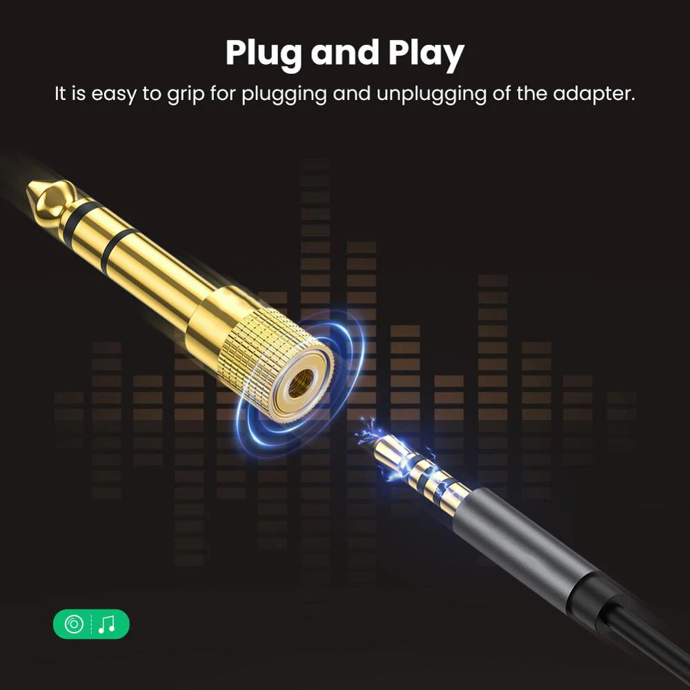 Jack 3.5 Speaker Connector 6.35mm Male to 3.5mm Female Audio Connector 3.5 Jack Aux Cable for Speaker Amplifier Guitar Jack 6.35