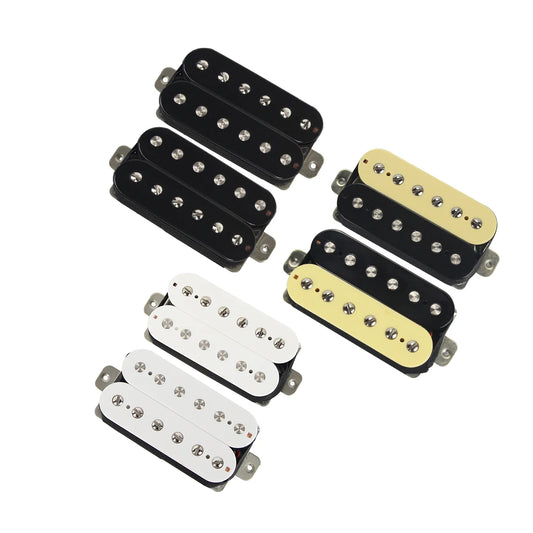 MiniGuitarBR Guitar Parts - 2PCS Alnico 5 Humbucker Pickup Set Guitar Neck + Bridge Pickups Electric Guitar Parts