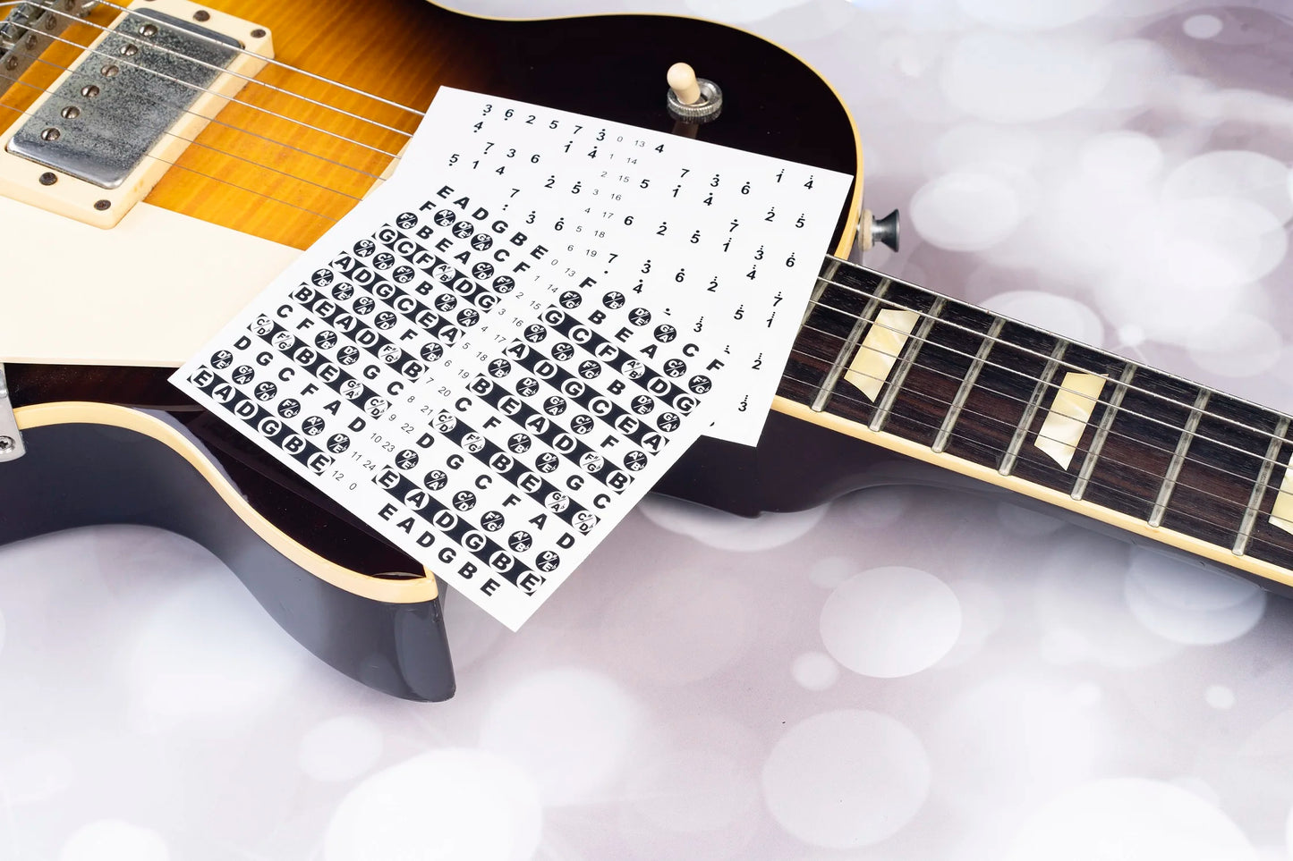 JOYO GFM-01 Guitar Fret Stickers Scale Fret Stickers Beginner Learning Label Stickers Guitar Accessories & Parts
