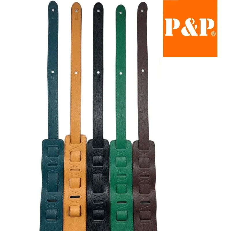 MiniGuitarBR Guitar Parts - PU Leather Guitar / Bass Strap Snake Pattern
