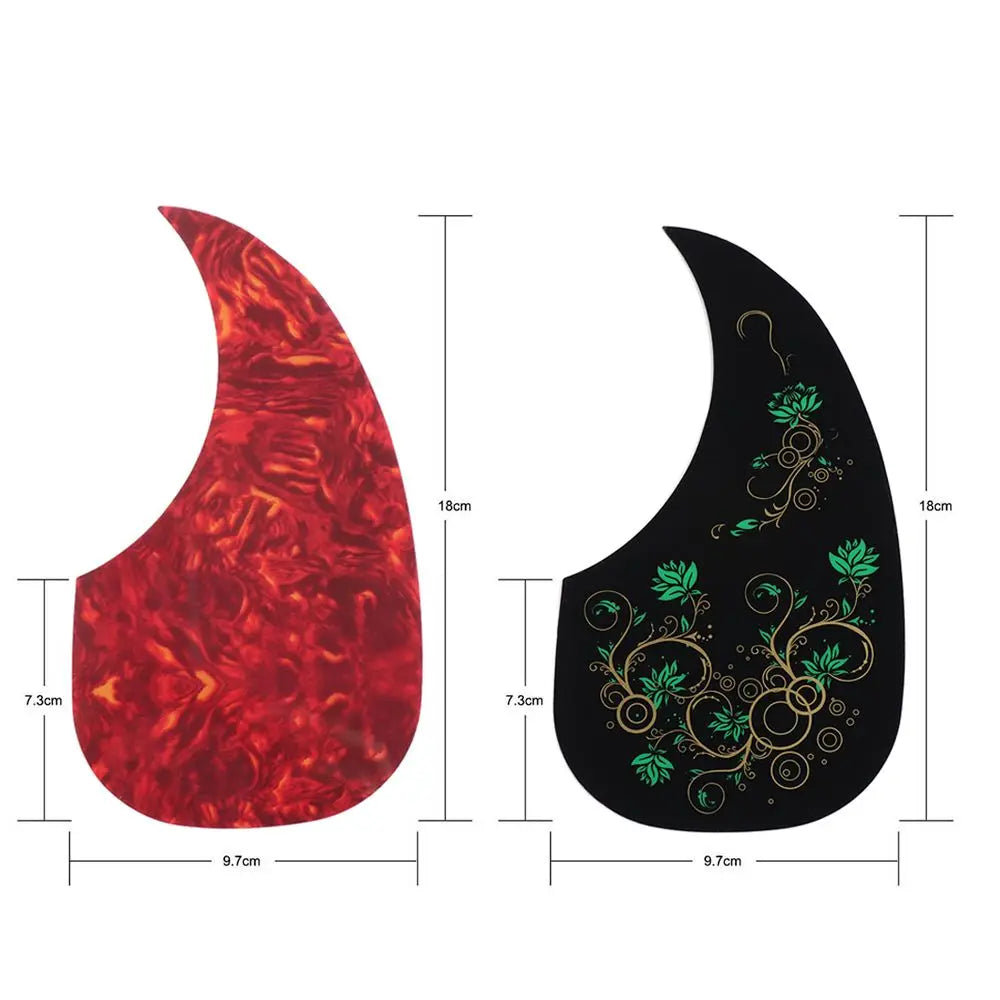 Self-adhesive Guitar Pickguard Comma Shape Scratch Plate Folk Acoustic Pick Guard Acoustic Guitar Top Quality Guitar Accessory