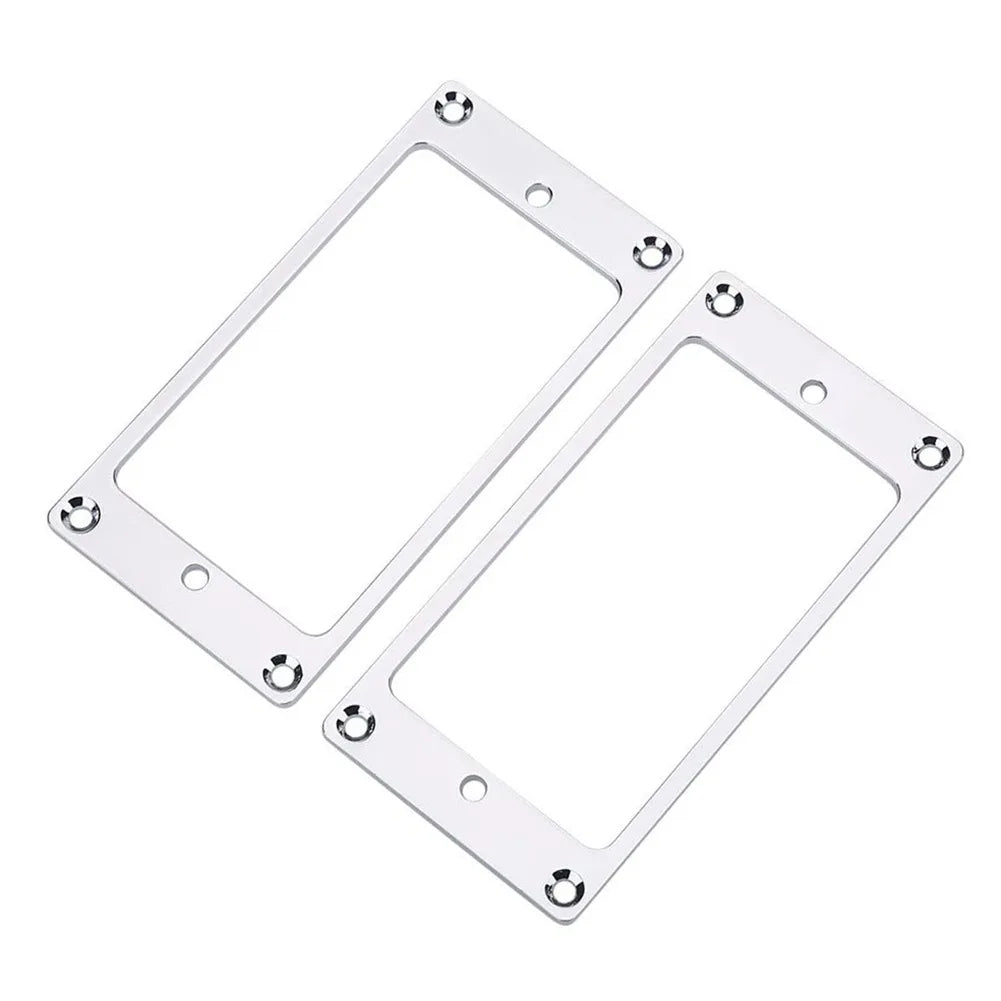 MiniGuitarBR Guitar Parts - 2pcs LP electric guitar pickup metal flat frame for Les Paul LP