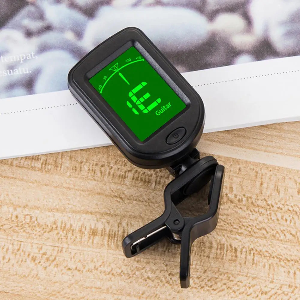 Joyo Electronic Clip-On Digital Guitar Tuner 360 Degree Rotatable Lcd Display For Violin Bass Ukulele Well-Tempered Clavier