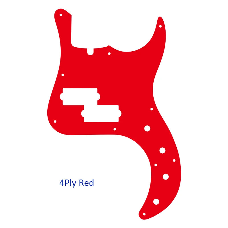 MiniGuitarBR Guitar Parts - For US Fender Precision Deluxe Bass Guitar Pickguard Multicolor Selection