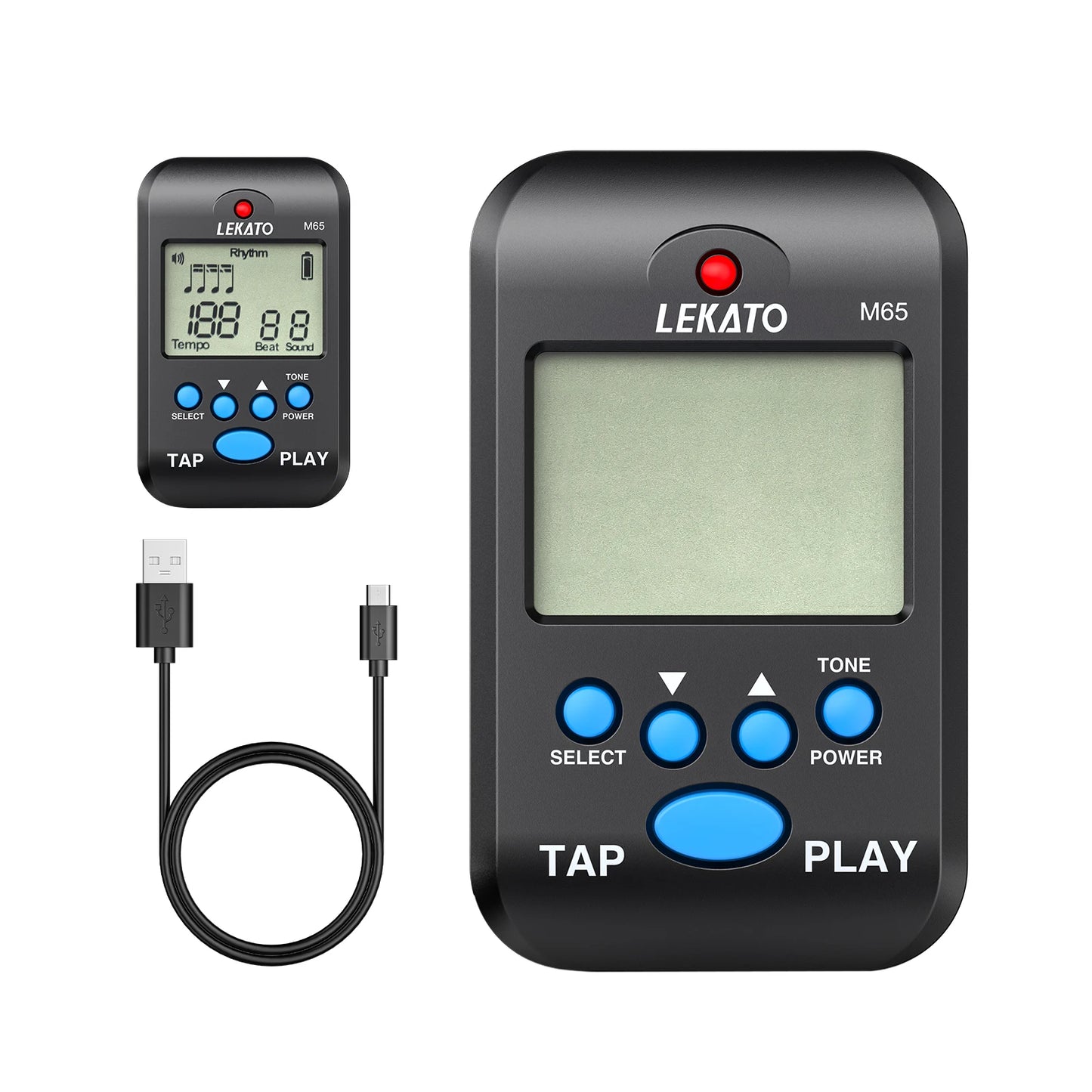 MiniGuitarBR Guitar Parts - Digital LCD Electronic Metronome Clip on for Piano Guitar Bass Flute Drum