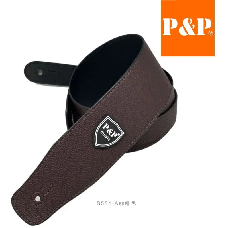MiniGuitarBR Guitar Parts - PU Leather Guitar / Bass Strap Snake Pattern