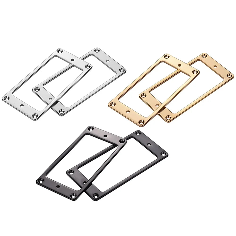 MiniGuitarBR Guitar Parts - 2pcs LP electric guitar pickup metal flat frame for Les Paul LP