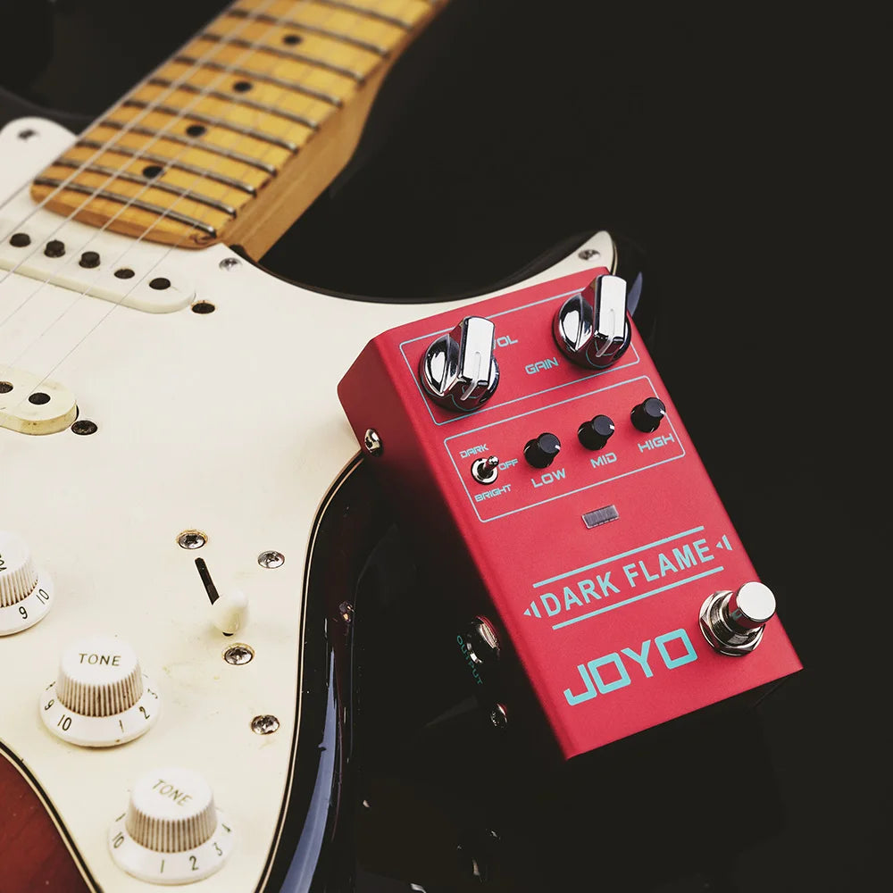 JOYO R-17 Dark Flame Modern Metal High Gain Distortion Pedal Multiple Tones 3 Band EQ for Guitar Riffs and Solos