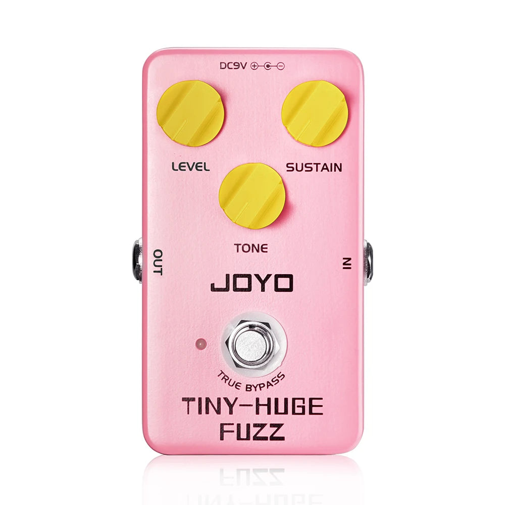 JOYO JF-26 TINY HUGE FUZZ Guitar Effect Pedal 90s Classic Fuzz Tone Effect Pedal with Rich Sustain for Guitar Solos