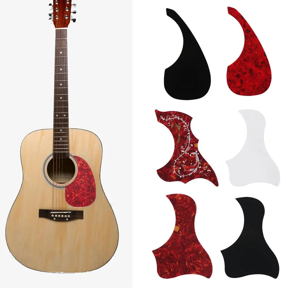 Self-adhesive Guitar Pickguard Comma Shape Scratch Plate Folk Acoustic Pick Guard Acoustic Guitar Top Quality Guitar Accessory