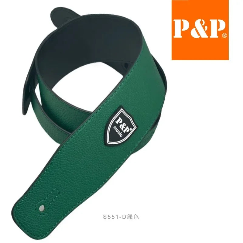 MiniGuitarBR Guitar Parts - PU Leather Guitar / Bass Strap Snake Pattern