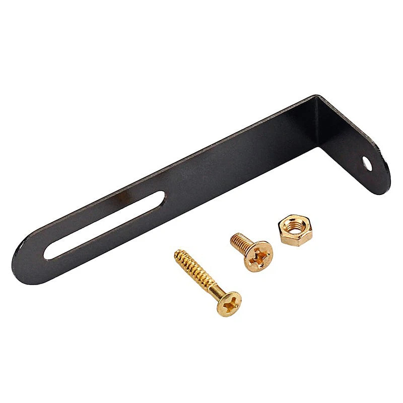 MiniGuitarBR Guitar Parts - Scratchplate Bracket with Nut Gold Screws for Gibson Epiphone Les Paul LP Guitar Pickguard