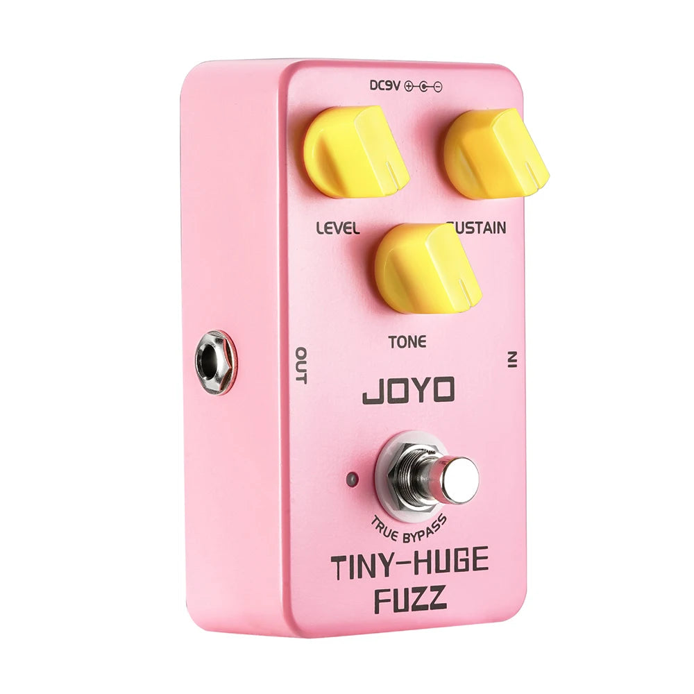JOYO JF-26 TINY HUGE FUZZ Guitar Effect Pedal 90s Classic Fuzz Tone Effect Pedal with Rich Sustain for Guitar Solos