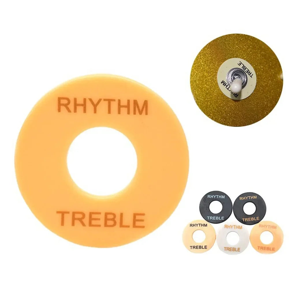 MiniGuitarBR Guitar Parts - 1PC Switch Surround Plate For Guitar Accessories Electric Guitar Pickup Toggle Rythm/Treble Ring For Gibson Les Paul Guitar-