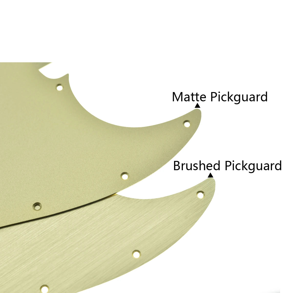 MiniGuitarBR Guitar Parts - Matte Aluminium Precision Bass Pickguard Metal P Bass Pick Guard Scratch Plate for American Fender Precision P Bass