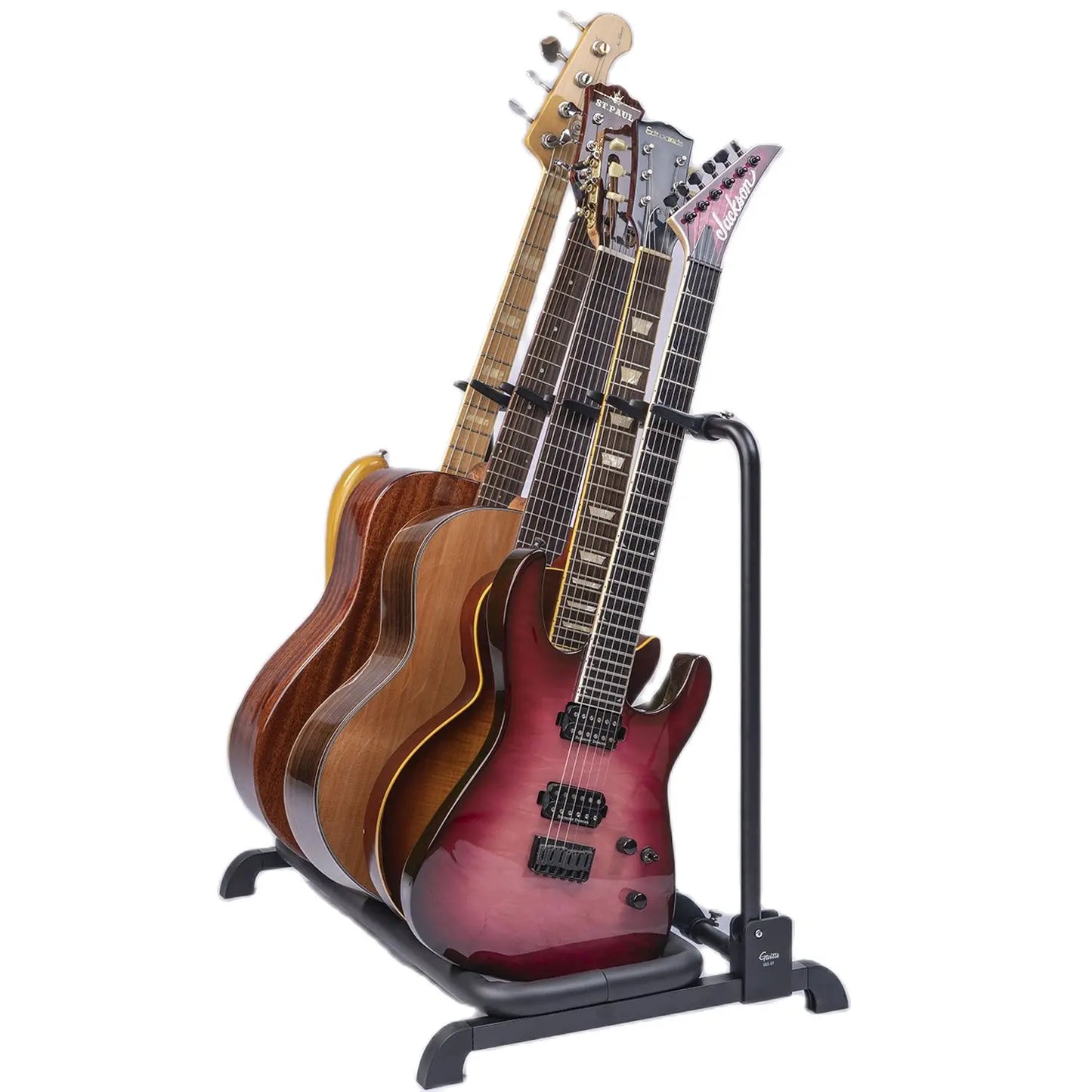 GUITTO GGS-07 Guitar Stand Universal Folding Holder Holds Up To 5 Guitars/Bass Multiple Guitar Bracket Stringed Instrument Tools