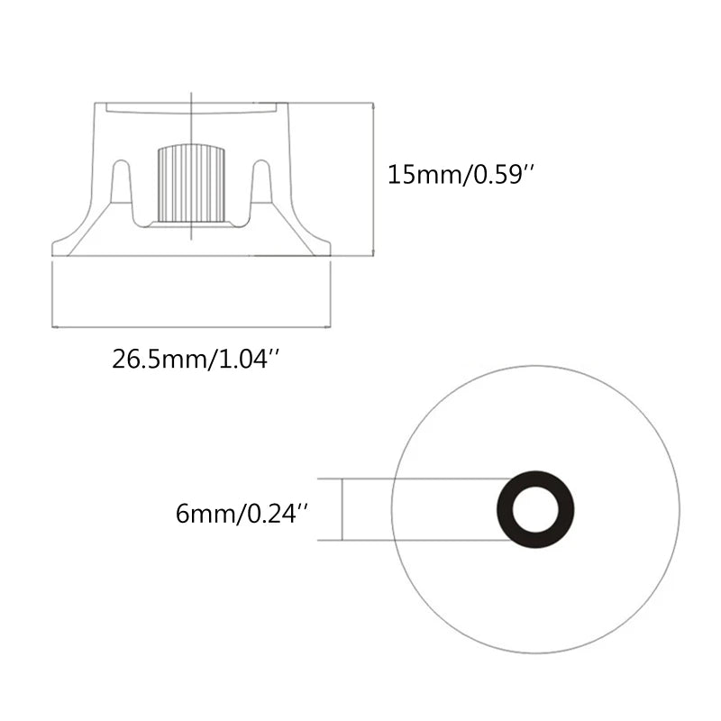 MiniGuitarBR Guitar Parts - Volume Tone Electric Guitar Speed Control Knob Potentiometer Knobs for LP SG