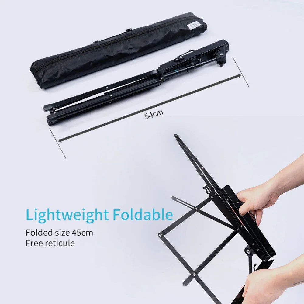 JOYO GSS-03 Folding Music Sheet Stand Portable Aluminum Alloy Material Tripod Music Holder Stands Height Adjustable With HandBag