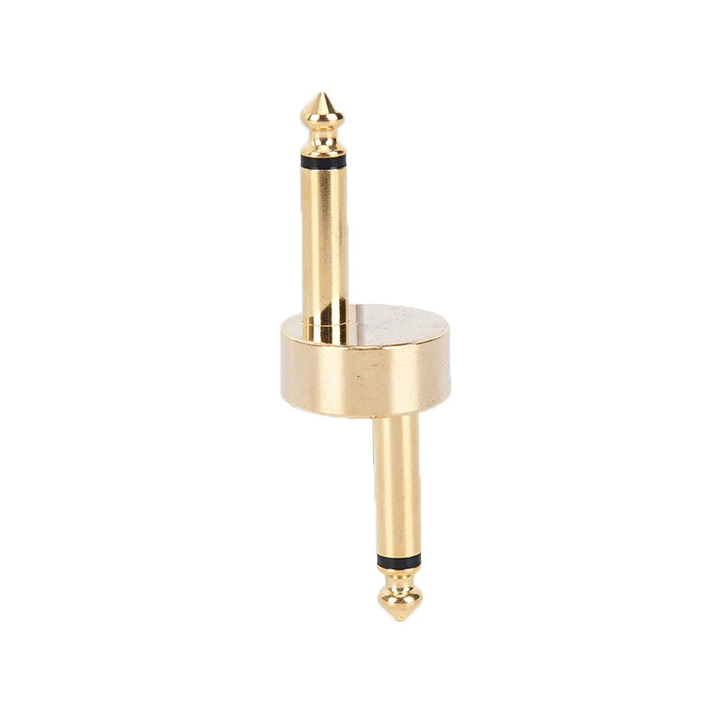 MiniGuitarBR Guitar Parts - 1pc Guitar Effect Pedals Connector Adapter Straight 6.35mm Plug Z Type Audio Coupler Music Instrument Pedal Board Accessories