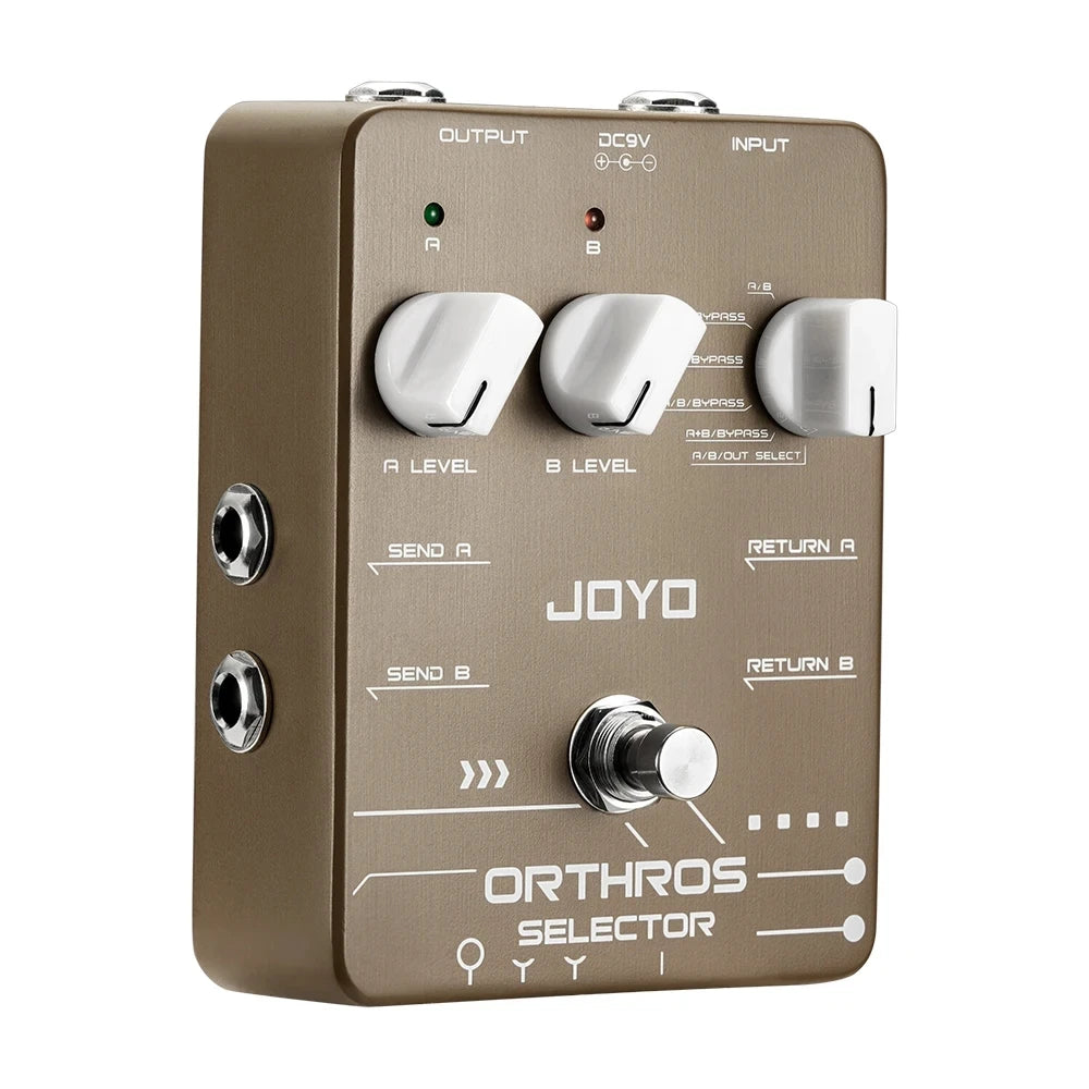 JOYO JF-24 Orthros Selector Guitar Effect Pedal 6 Looping Modes Independent Control Channel Guitar Pedal with A/B 2 Line Loops