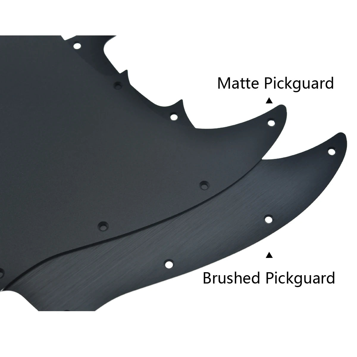 MiniGuitarBR Guitar Parts - Matte Aluminium Precision Bass Pickguard Metal P Bass Pick Guard Scratch Plate for American Fender Precision P Bass