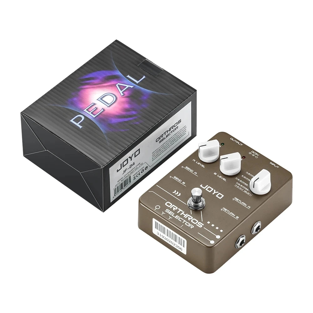 JOYO JF-24 Orthros Selector Guitar Effect Pedal 6 Looping Modes Independent Control Channel Guitar Pedal with A/B 2 Line Loops