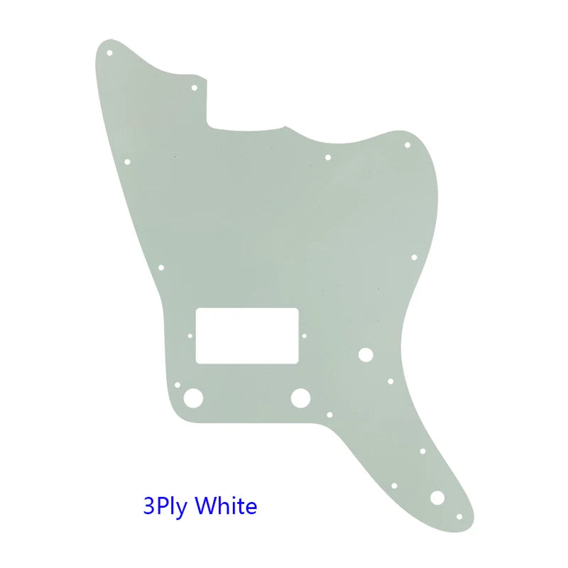 MiniGuitarBR Guitar Parts - Pickguard For US No Upper Controls Jazzmaster With Ridge PAF Pickups Guitar