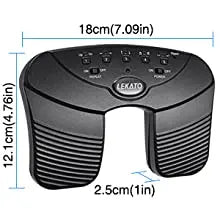 Lekato Bluetooth Page Music Turner Pedal Usb Rechargeable Wireless Page Turner Silent Foot Pedal for Ipad Iphone Tablet Laptop