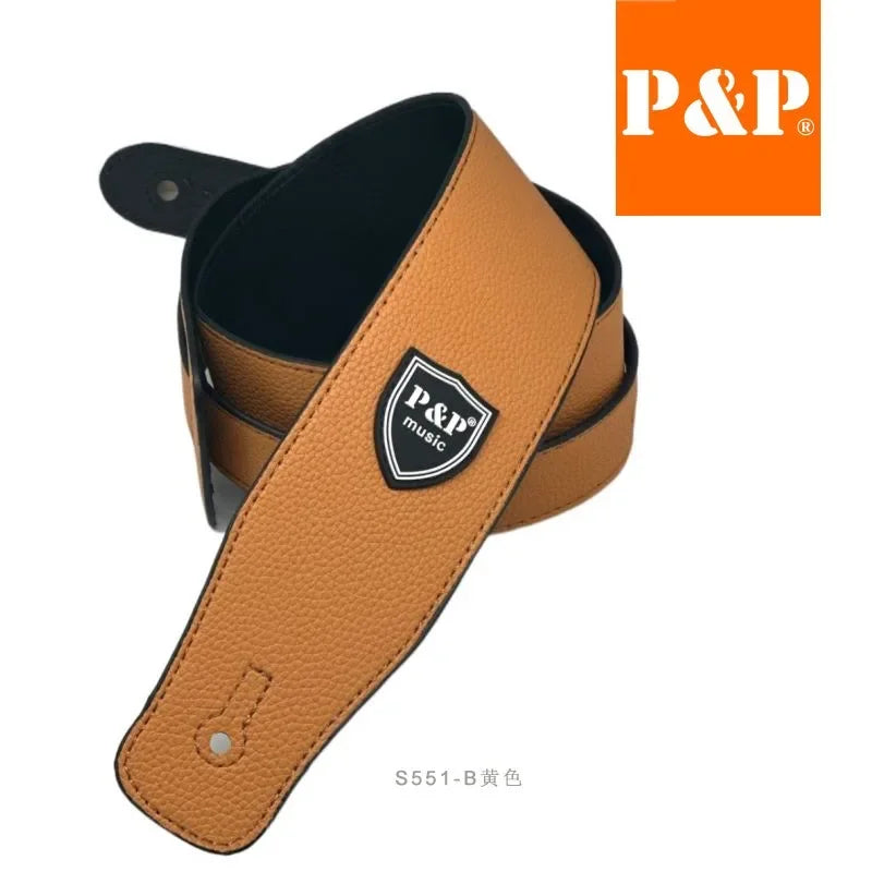 MiniGuitarBR Guitar Parts - PU Leather Guitar / Bass Strap Snake Pattern