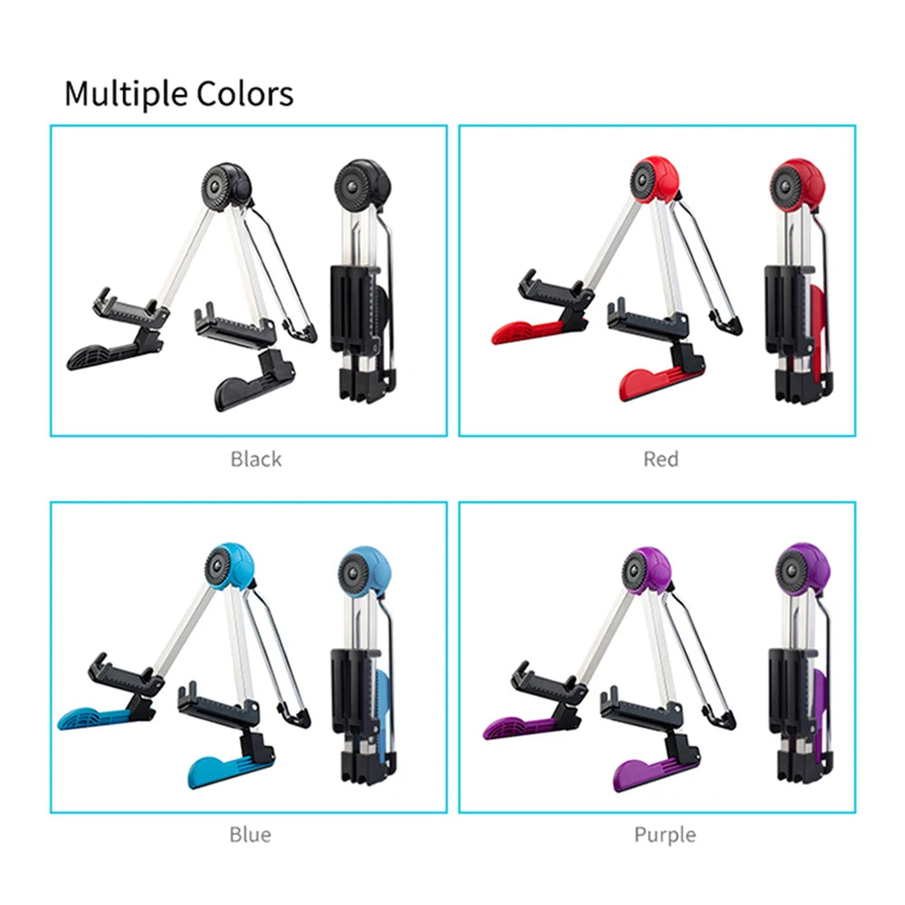 JOYO GGS-03 Guitar Stand Universal Folding Tripod Holder Portable A-Frame Musical Rack For Guitar Ukulele Violin Mandolin Banjo