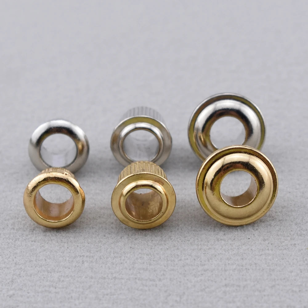 1 Set ( 6 Pieces ) Metal Vintage Guitar Machine Heads Tuners Nuts/ Bushings/Ferrules - KR(Origin)