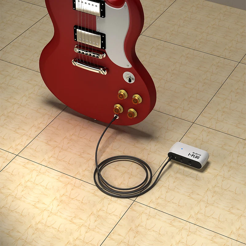 JOYO I-Plug Portable Electric Guitar Amplifier Mini Headphone Amp Built-in Overdrive Effect for iPhone Ipad Ipod Android/Window
