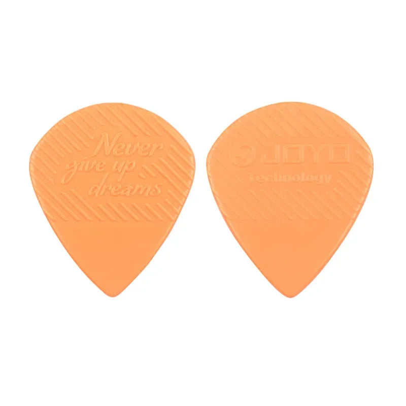 12pcs/lot JOYO Guitar Pick 1.5mm "Never Give Up Dreams" Thinckness Black/Orange