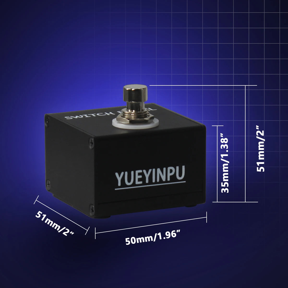 MiniGuitarBR GuitarParts - Tap Switch 1/4" Delay Guitar Effect Pedal Momentary Latch With TS Cable Metal Footswitch Effect Pedal Accessories