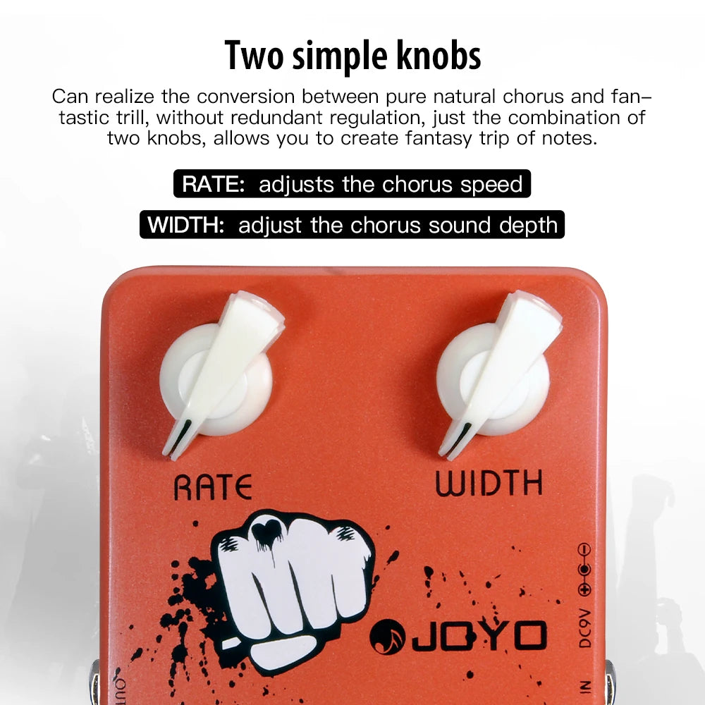 JOYO JF-05 CLASSIC CHORUS Electric Guitar Effect Pedal True Bypass Design Modulation Effect Electric Guitar Part And Accessory