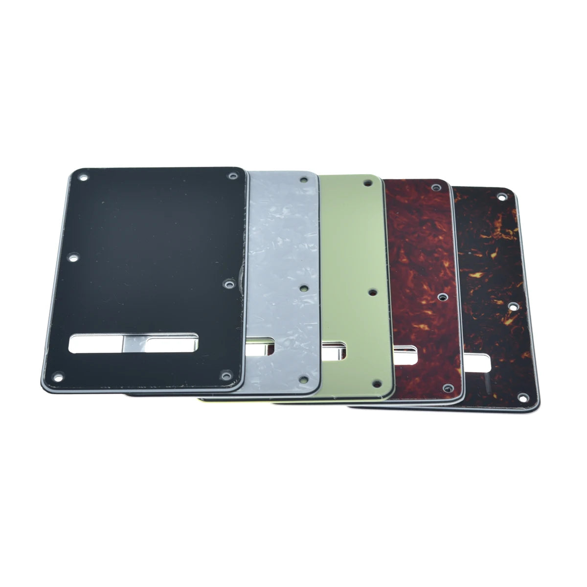 MiniGuitarBR - LEFT HANDED ST Strat SSS Pickguard & Left Handed Tremolo Backplate Trem Cover Set for American Stratocaster