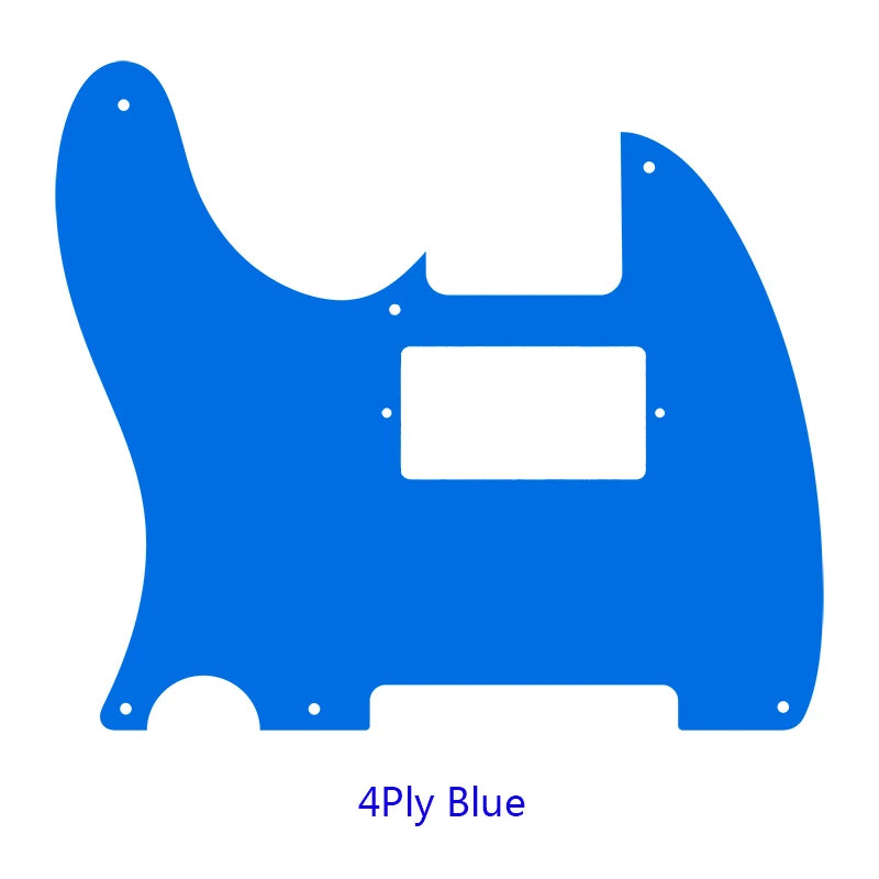 MiniGuitarBR Guitar Parts For LEFT HANDED US Standard 8 Screw Holes Tele Telecaster With PAF Humbucker Guitar Pickguard Scratch Plate
