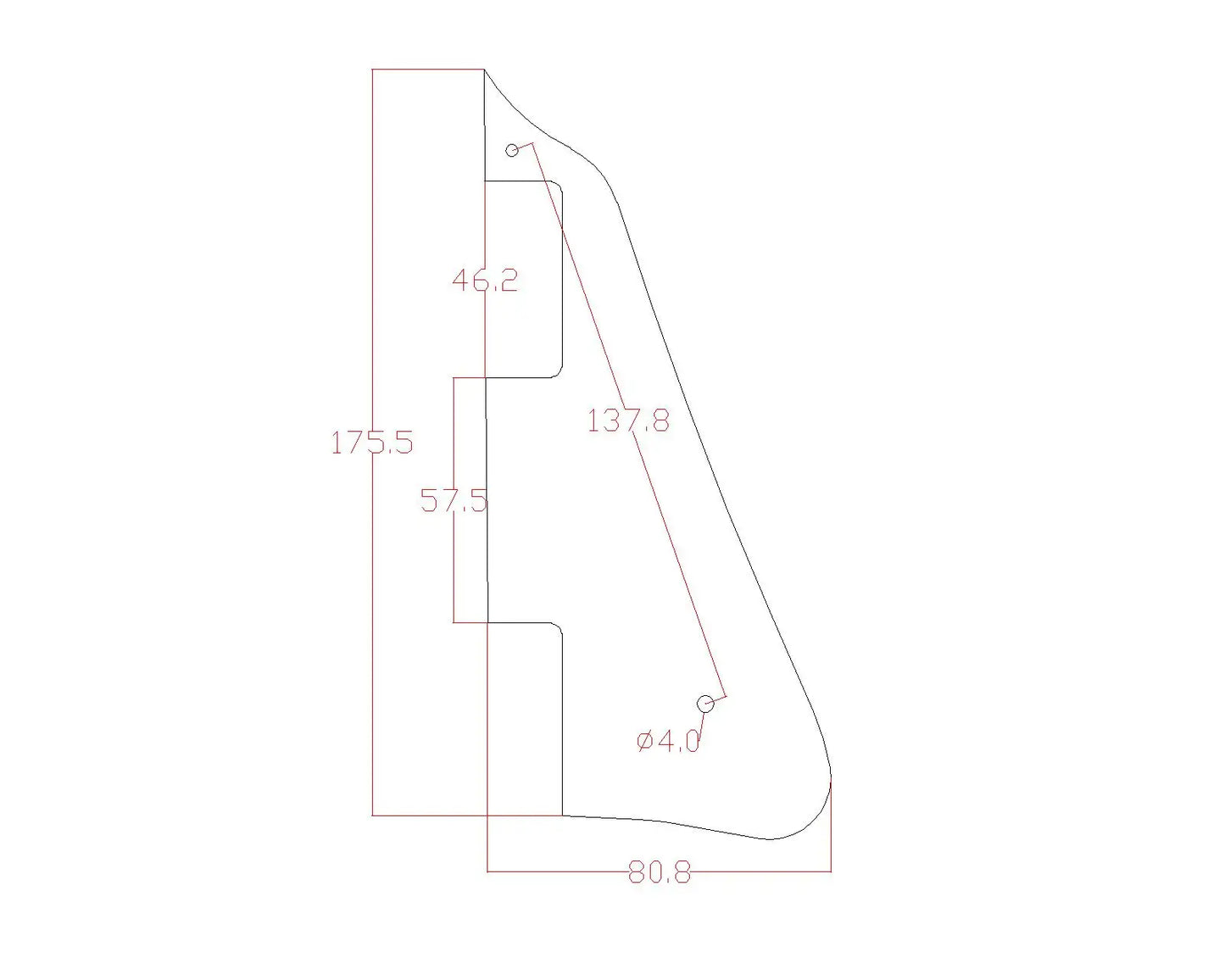 MiniGuitarBR Guitar Parts - Metal Aluminum Anodized Modern Style LP Guitar Pickguard Scratch Plate Fits Epiphone Les Paul