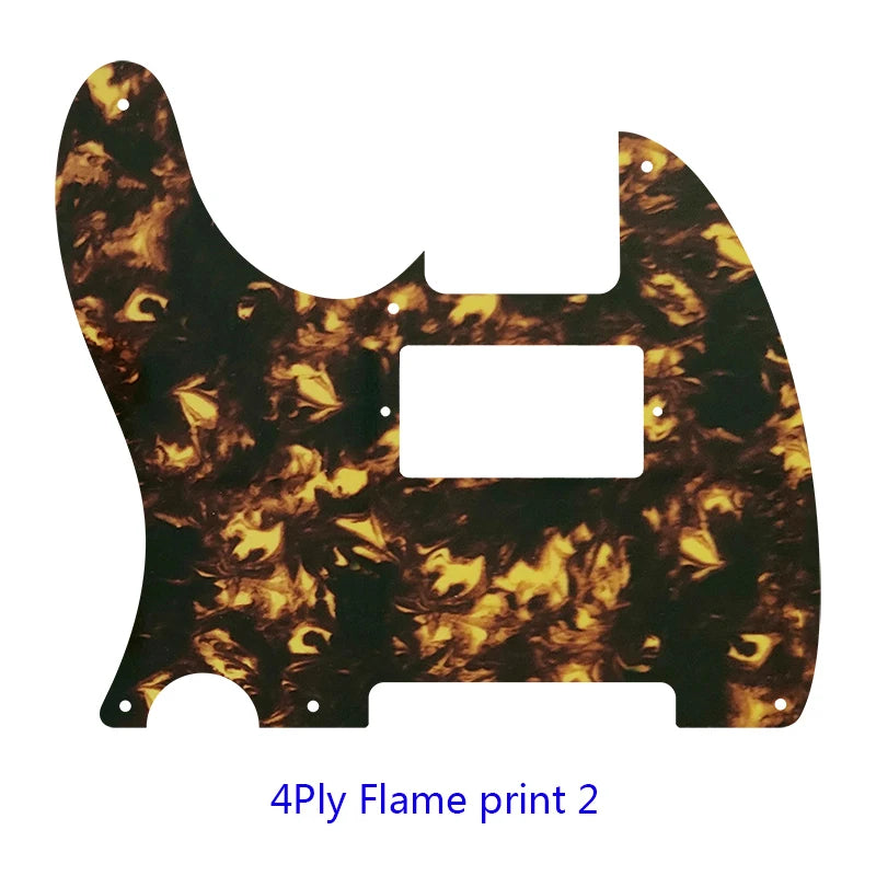 MiniGuitarBR Guitar Parts For LEFT HANDED US Standard 8 Screw Holes Tele Telecaster With PAF Humbucker Guitar Pickguard Scratch Plate