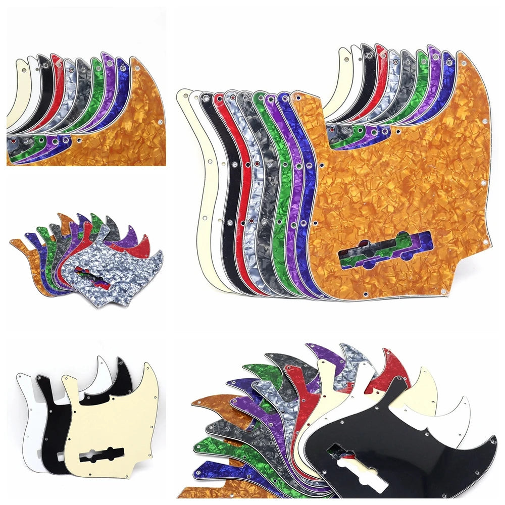 MiniGuitarBR Guitar Parts - Pickguard for Jazz Bass with 10pcs Screw