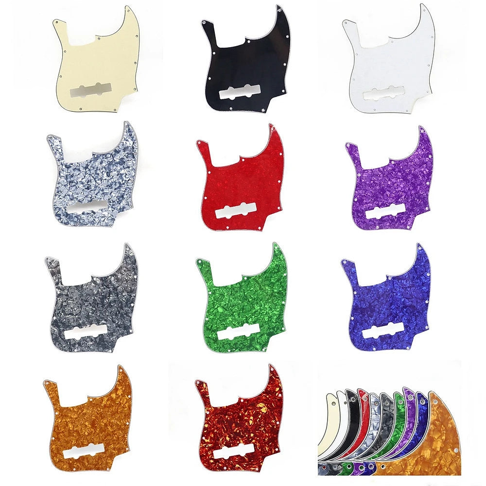 MiniGuitarBR Guitar Parts - Pickguard for Jazz Bass with 10pcs Screw