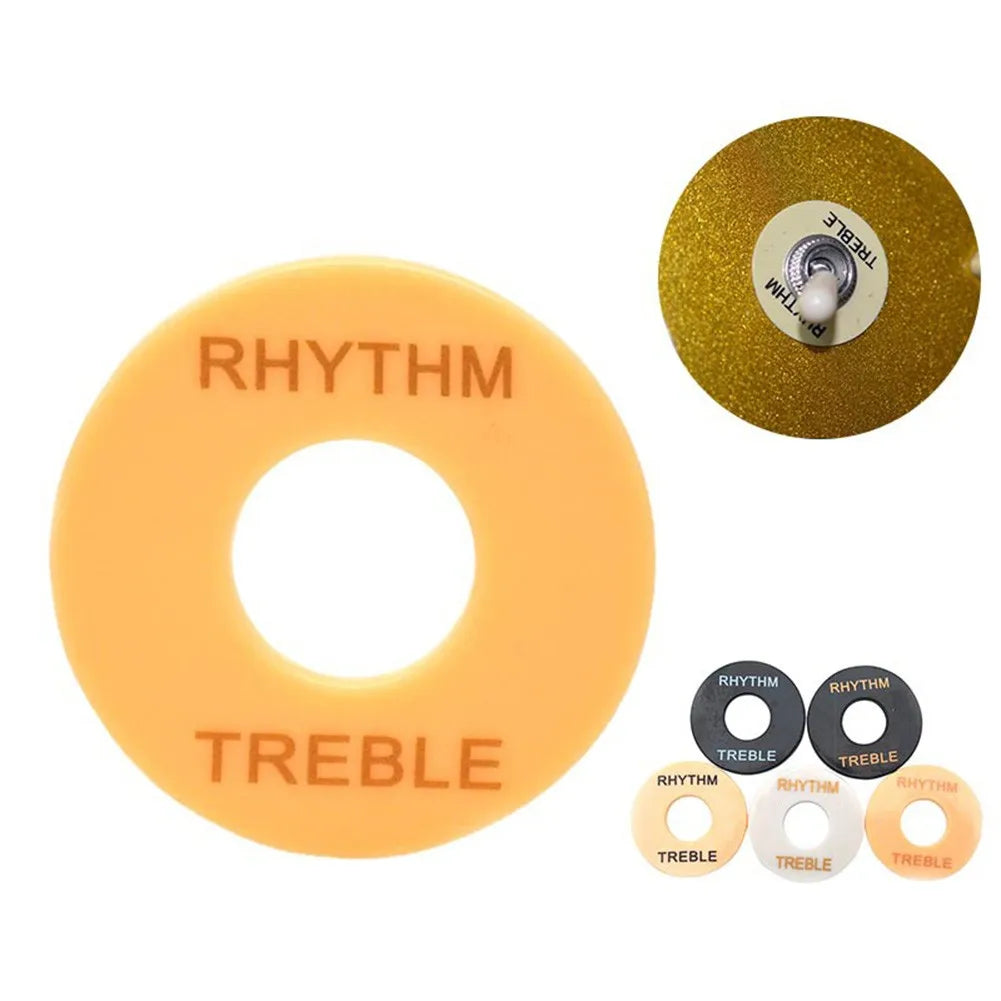 MiniGuitarBR Guitar Parts - 1PC Switch Surround Plate For Guitar Accessories Electric Guitar Pickup Toggle Rythm/Treble Ring For Gibson Les Paul Guitar