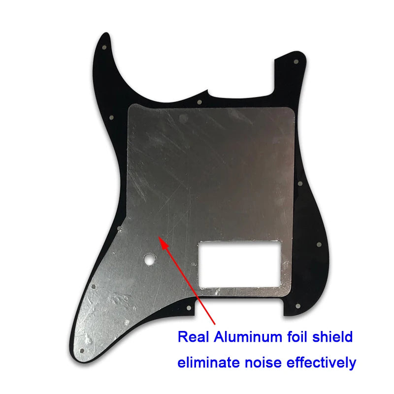 MiniGuitarBR Guitar Parts -  11 Screw Holes Pickguards Suit For Fender Tom Delonge Strat Guitar US Spec Strat With Bridge PAF Humbucker