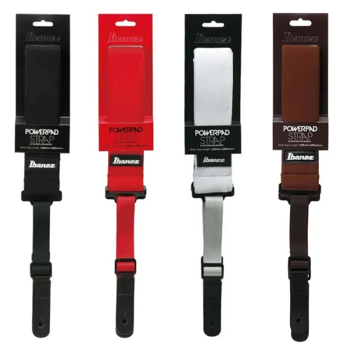 MiniGuitarBR Guitar Parts - Ibanez GSF50 POWERPAD Guitar Strap for Guitar or Bass with Neoprene Pad